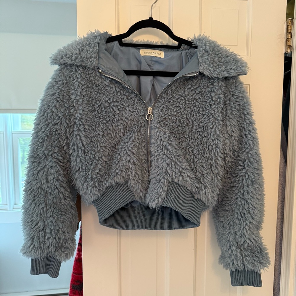 Cozy Blue Teddy Jacket